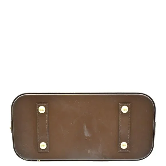 LOUIS VUITTON  Alma PM Damier Ebene Satchel Bag Brown - Picture 7 of 14